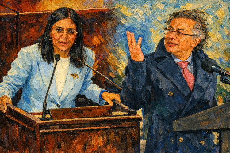 26 ONG venezolanas piden a Petro promover democracia y DDHH ante visita de Delcy&nbsp;Rodríguez